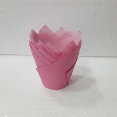 TULIPA DE PAPEL ROSA X 10