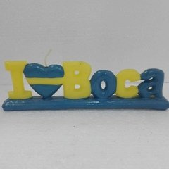 VELA FORMA FRASE AMO BOCA