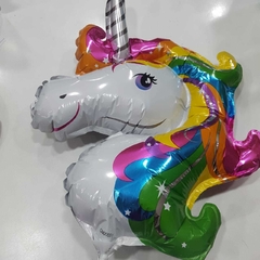 GLOBO METAL UNICORNIO 15" X 1