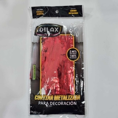 CORTINA METALIZADA DILAX ROJA 2 X 1 72898