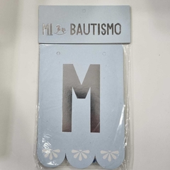 BANDERIN MI BAUTISMO CELESTE STAMPING 3348GM