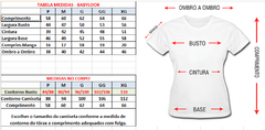 Camisa Exclusiva Babylook - PRETA - Jorge Vercillo - comprar online