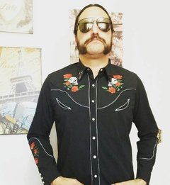 Projeto ON STAGE Camisa Western Caveiras e Rosas - para Motorbastards - comprar online