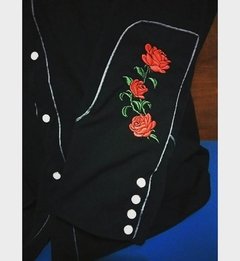 Projeto ON STAGE Camisa Western Caveiras e Rosas - para Motorbastards - Poison Rebel - Retro & Kustom Clothing