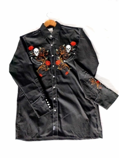 Camisa Western Roses & Skull - buy online