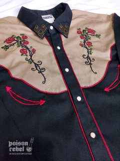 Camisa Western Roses & Thorns