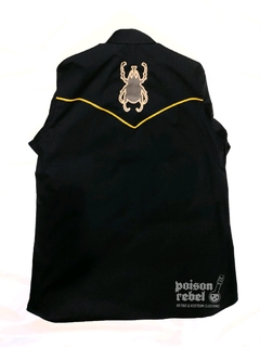 Projeto ON STAGE Camisa Western Escaravelho - para Scaravelhos - Poison Rebel - Retro & Kustom Clothing