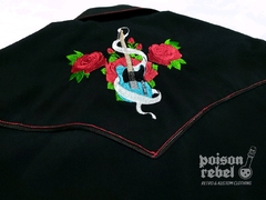 Projeto ON STAGE Camisa Telecaster - para Scaravelhos - Poison Rebel - Retro & Kustom Clothing