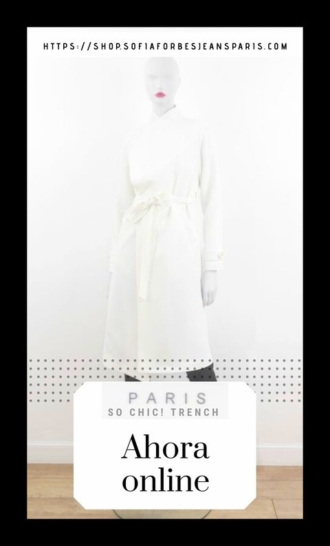 TRENCH BLANCO