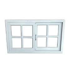 Ventana de 80x60, aluminio blanco, vidrio repartido, con vidrio. - comprar online