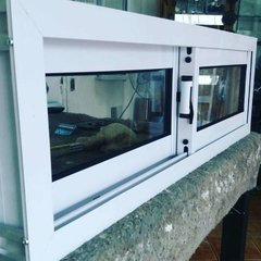 Ventana de 120X60 aluminio vidrio blanco entero - comprar online