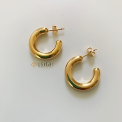 ARGOLA TUBO FOLHEADA A OURO 18 FÉ - ARG294D - comprar online