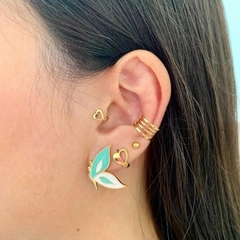 BRINCO EAR CUFF BORBOLETA FABULOSA FOLHEADO EM OURO 18K - BR0232D na internet