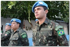 Imagem do Boina Azul das Forças de Paz da ONU Nações Unidas