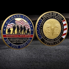 Moeda Homenagem Veteranos Militares da Reserva Águia da liberdade - comprar online