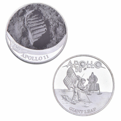 LOTE Conjunto 5 Moedas Comemorativas 50 anos da Apollo 11 NASA - MILITARIA SBL 