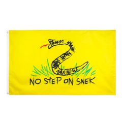 Bandeira "No Step on Snek" (Não pise na Cobra) 150x90 cm