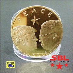 Moeda Encontro pela Paz Donald J. Trump e Kin Jon un Comemorativa Dourada na internet