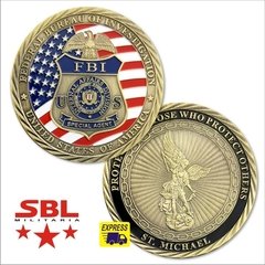 Moeda FBI Especial Agente Comemorativa - MILITARIA SBL 