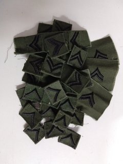 Imagem do Patch Badget Divisas de Soldado e Cabo (para costurar) Selva - Par