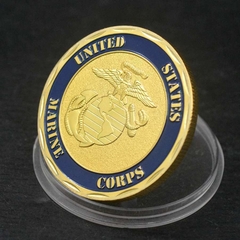 Moeda Marines Force Comando de Operações Especiais Comemorativa Ouro Militar - MILITARIA SBL 