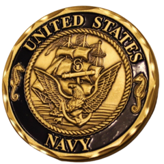 Moeda US NAVY Shellback marinha americana crossing the line na internet
