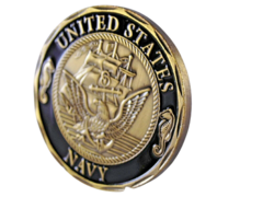 Moeda US NAVY Shellback marinha americana crossing the line - comprar online