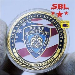 Moeda NYPD Police Departamento de Policia de Nova York Comemorativa - comprar online