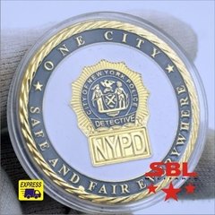 Moeda NYPD Police Departamento de Policia de Nova York Comemorativa - MILITARIA SBL 