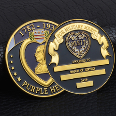 Moeda Medalha Purple Heart Coração Purpura Militar - MILITARIA SBL 