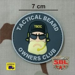 Patch Emborrachado Beard Owners Club - Barba - MILITARIA SBL 