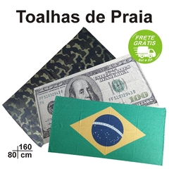 Toalha de praia 80x160 com FRETE GRÁTIS (SC, RS, PR e SP)