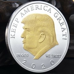 Moeda Donald J. Trump Comemorativa - Águia de Ouro EUA - loja online