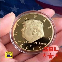 Moeda Donald J. Trump Comemorativa Dourada 2018