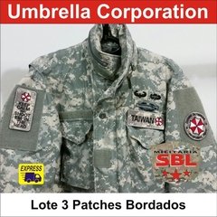 Lote de 2 Funny Patches Desert ACU Umbrella Corp (2 unidades)