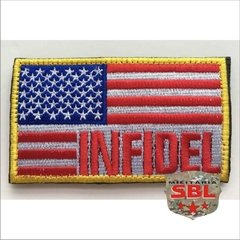 Patch bandeira USA INFIDEL na internet