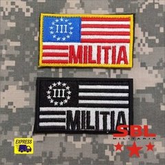 Patch Bandeira USA Militia