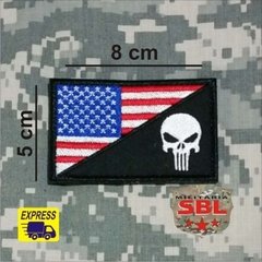 Patch bandeira USA / Punish Caveira - comprar online