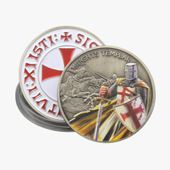 2 Moedas Cruz de Malta Cavaleiros Templários - PROMOÇÃO na internet