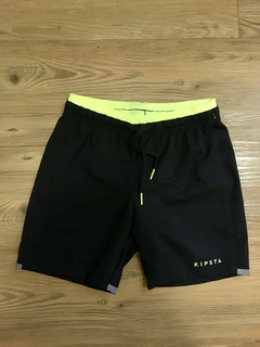 Shorts Preto e Neon Decathlon