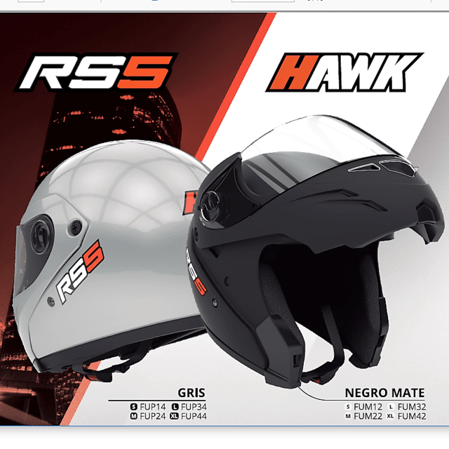 Casco Rebatible Hawk RS5 Vector - City Motor