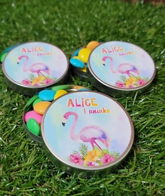 Kit 15 latinhas Flamingo lembrancinha tema flamingo tropical personalizada - comprar online