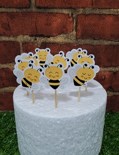 20 toppers abelhinha tag decoração abelhas