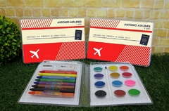 Kit com 8 maletas de pintura lembrancinha volta ao mundo com 31 Itens completo - comprar online