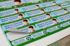 100 etiquetas material escolar Futebol - comprar online