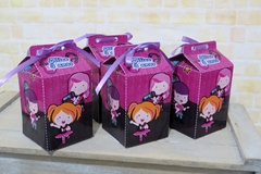 Kit com 20 caixinhas milk com fita e personalizadas - tema Rock girls - comprar online