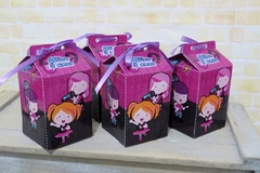 Kit com 15 caixinhas milk com fita e personalizadas - tema Rock girls - comprar online