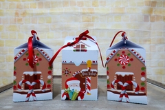 Kit com 20 caixinhas milk de Natal com fitinha