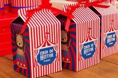 Kit com 15 caixinhas milk com fita e personalizadas - tema Circo na internet