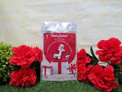10 embalagens de Natal presentes do Papai Noel metalizada com ziplock personalizada